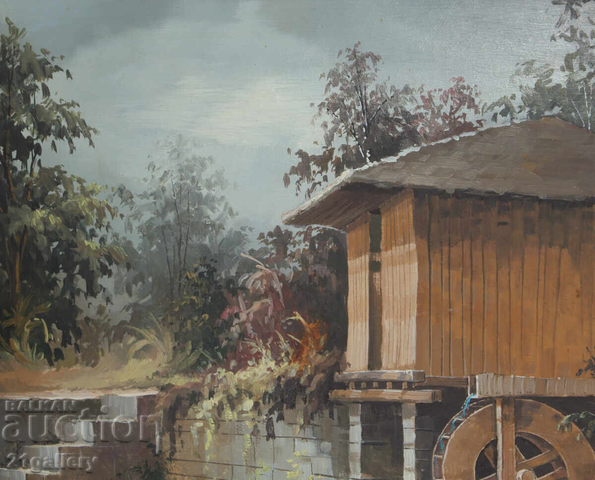 Παράδοση Ivaĭlo Stoĭchev Τοπίο από το Εθίρ πίνακας ελαιογραφίας