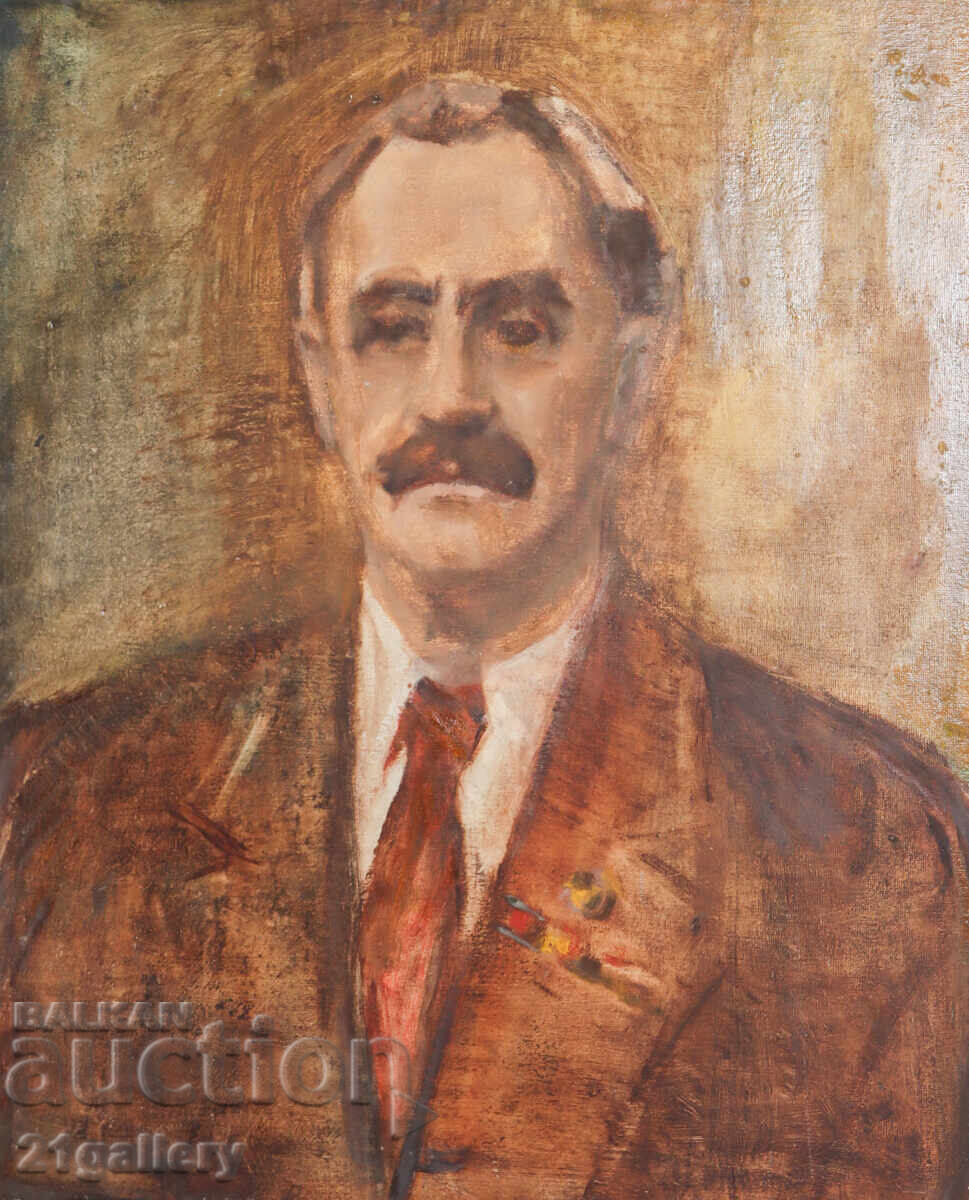 Картина маслени бои портрет на Георги Димитров с цена € 250.00 | 488.96 лв.