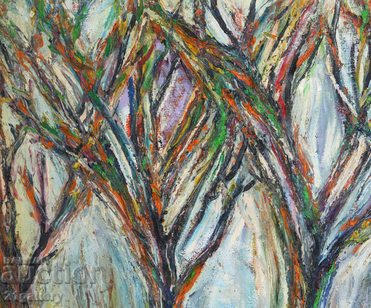 Аукцион Валентин Раденовски Маслени бои пейзаж