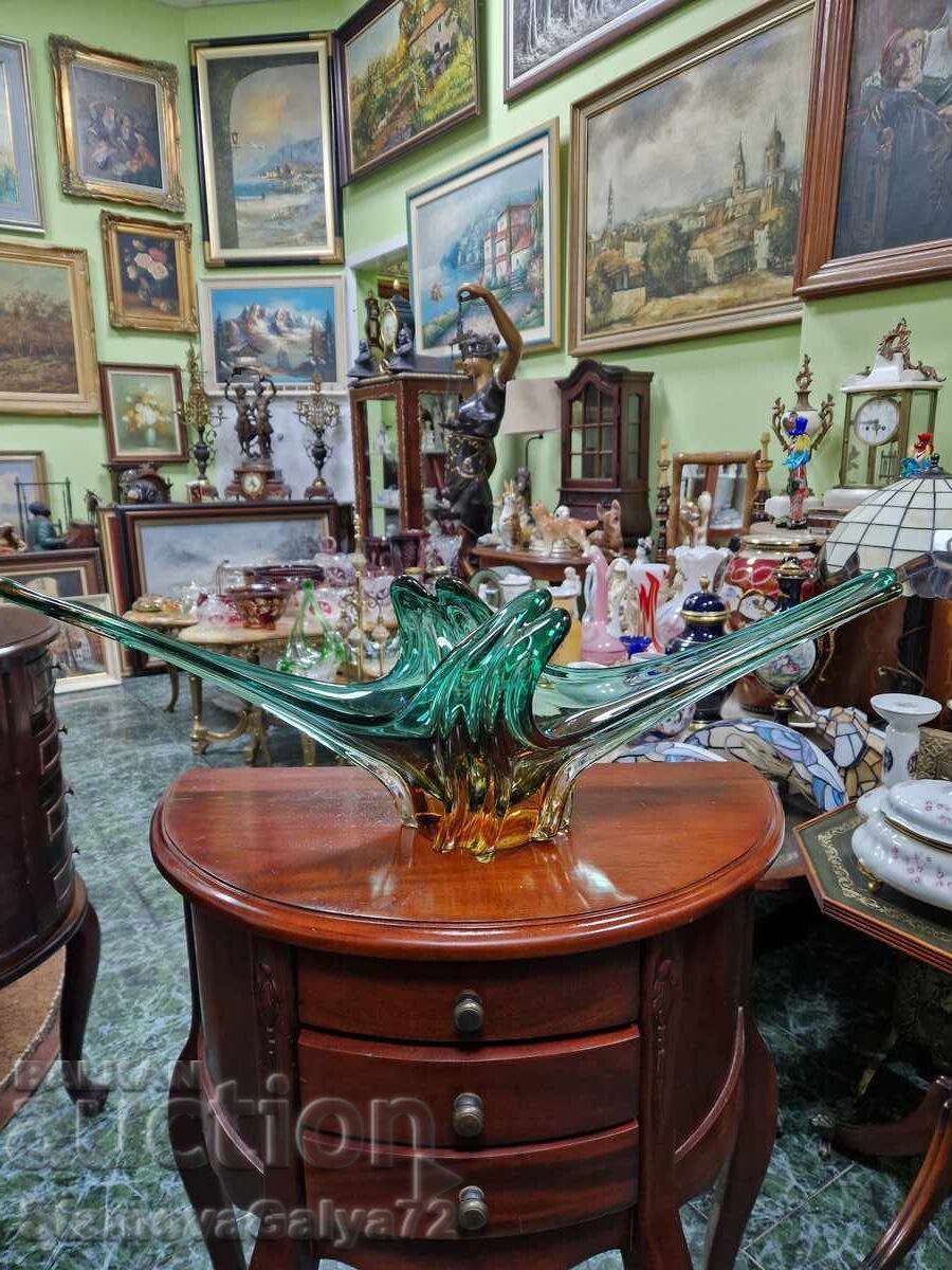 Unique Huge Crystal Italian Murano Fruit Bowl with price € 166.00 | 324.67 BGN