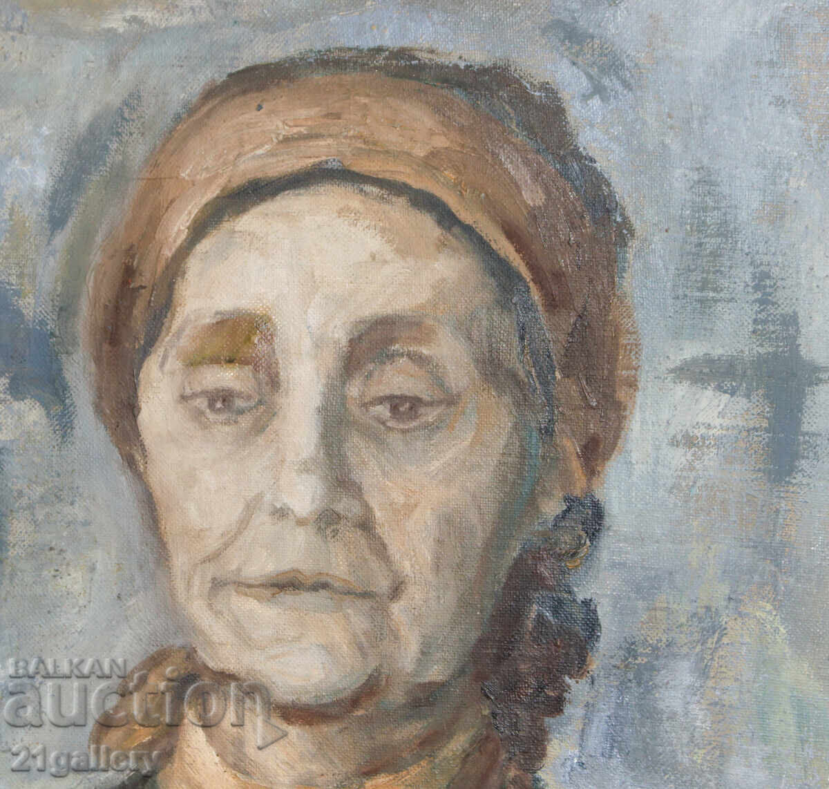 Παράδοση Παλιός πίνακας ελαιογραφίας γυναικείο πορτρέτο Παράδοση Παλιός πίνακας ελαιογραφίας γυναικείο πορτρέτο