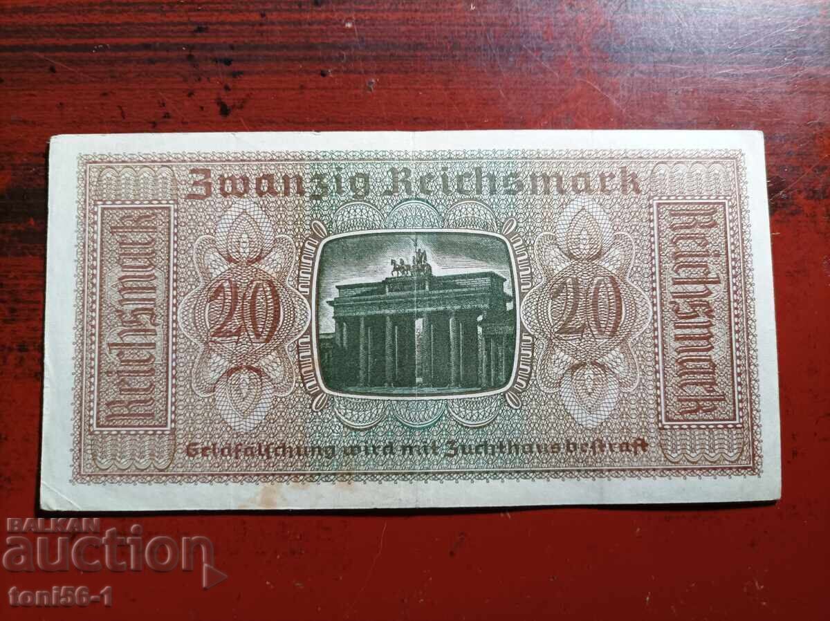 Γερμανία 20 Ράιχσμαρκ 1940-45 με τιμή € 12.00 | 23.47 BGN Γερμανία 20 Ράιχσμαρκ 1940-45 με τιμή € 12.00 | 23.47 BGN