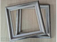 2 Ασημένια πλαίσια και πασπαρτού για κέντημα εικόνας καθρέφτη 2