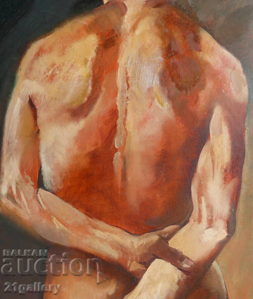 Έργο ζωγραφικής με λάδι, πορτρέτο γυμνού σώματος - 6