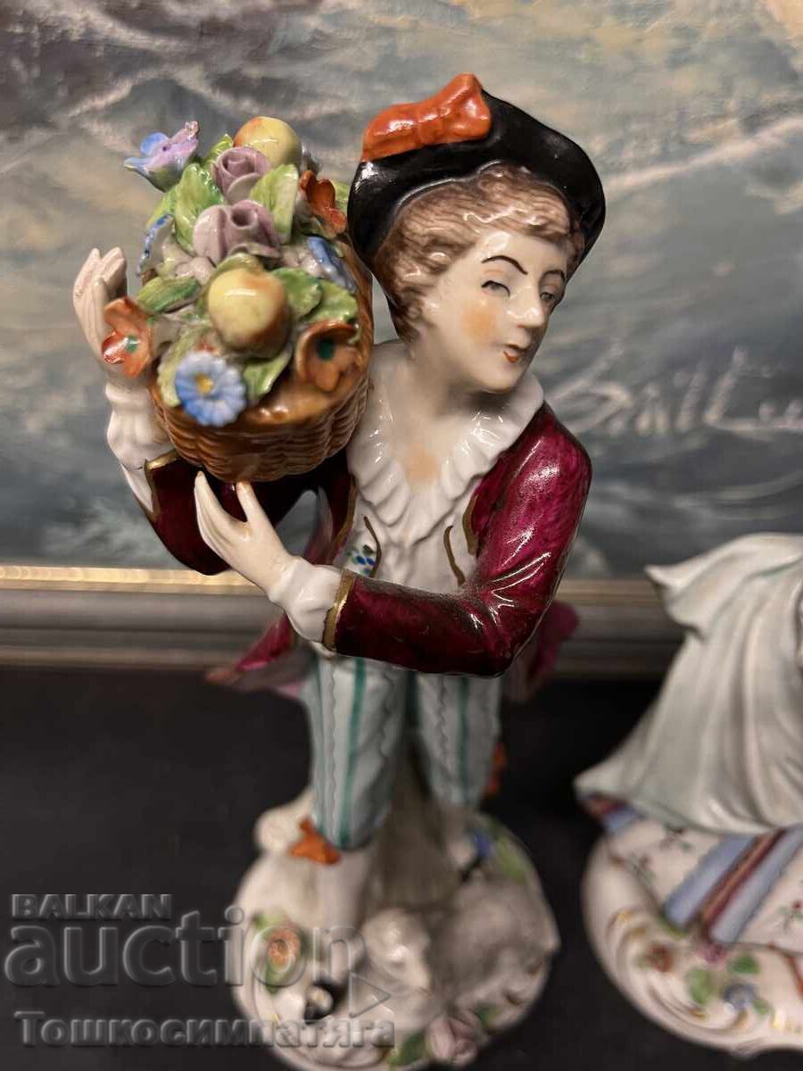 Figurine din porțelan Sitzendorf, Germania, 1920 - 5