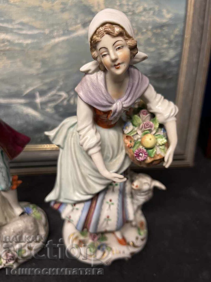 Figurine din porțelan Sitzendorf, Germania, 1920 - 6