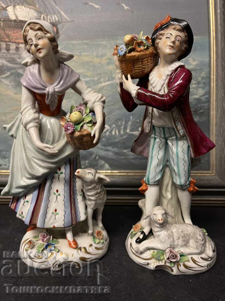 Figurine din porțelan Sitzendorf, Germania, 1920 - 7