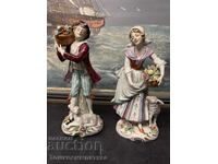 Figurine din porțelan Sitzendorf, Germania, 1920