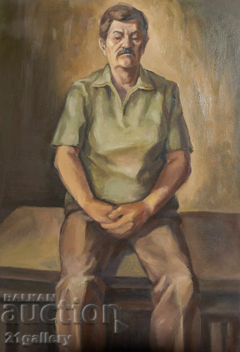 Old oil painting male portrait with price € 220.00 | 430.28 BGN Old oil painting male portrait with price € 220.00 | 430.28 BGN