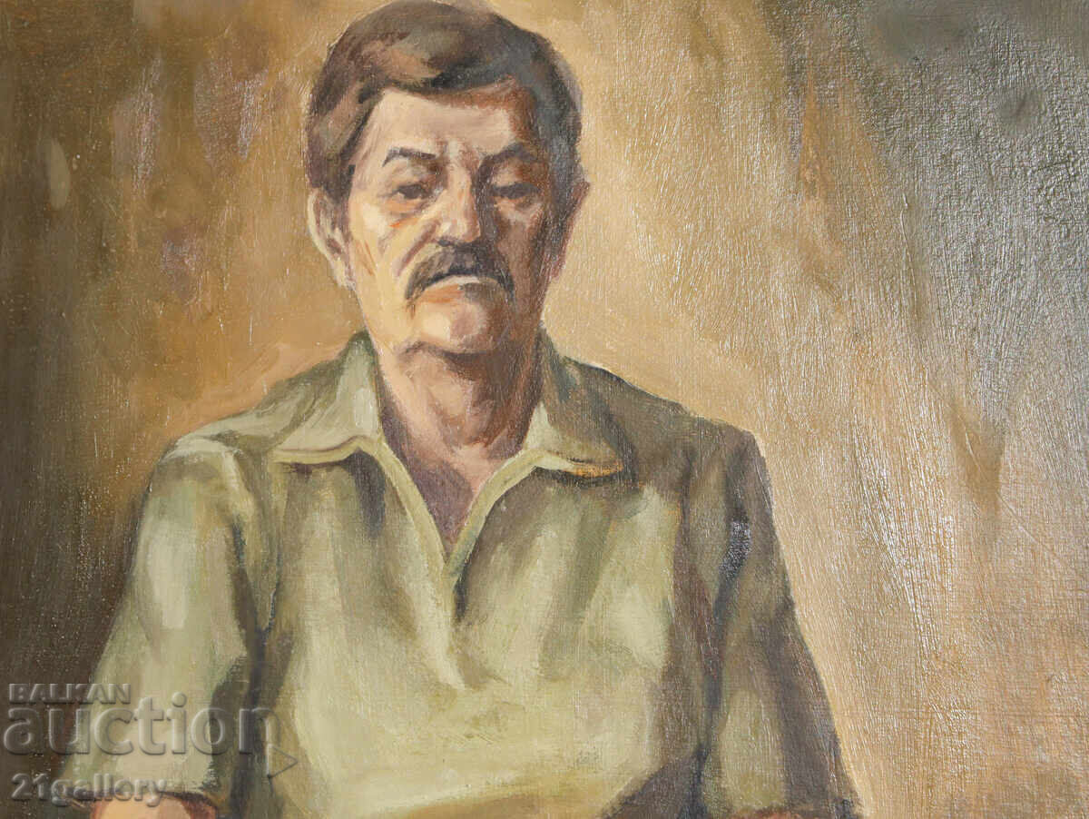 Delivery of Old oil painting male portrait Delivery of Old oil painting male portrait