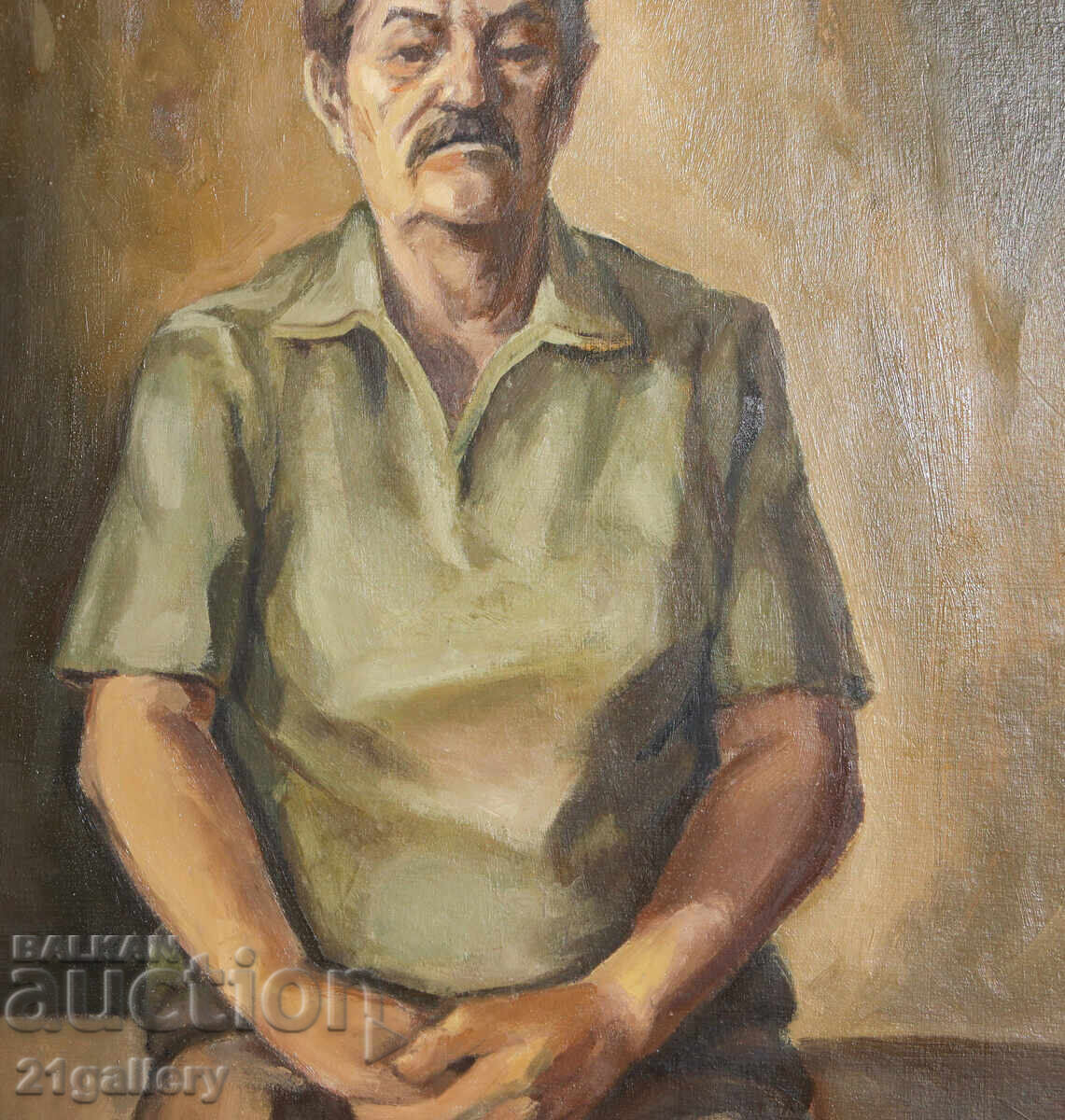 Old oil painting male portrait - 5 Old oil painting male portrait - 5