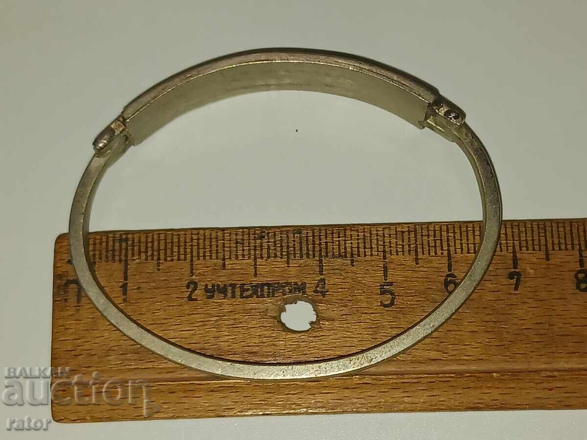 Brățară veche frumoasă cu sidef colorat - 6