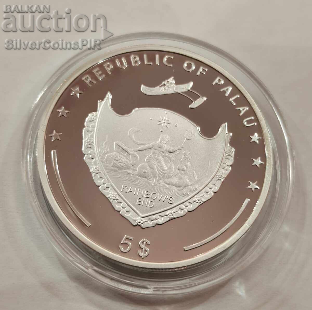 Доставка на Сребро 5$ Връх Финстераархорн 2014 Палау