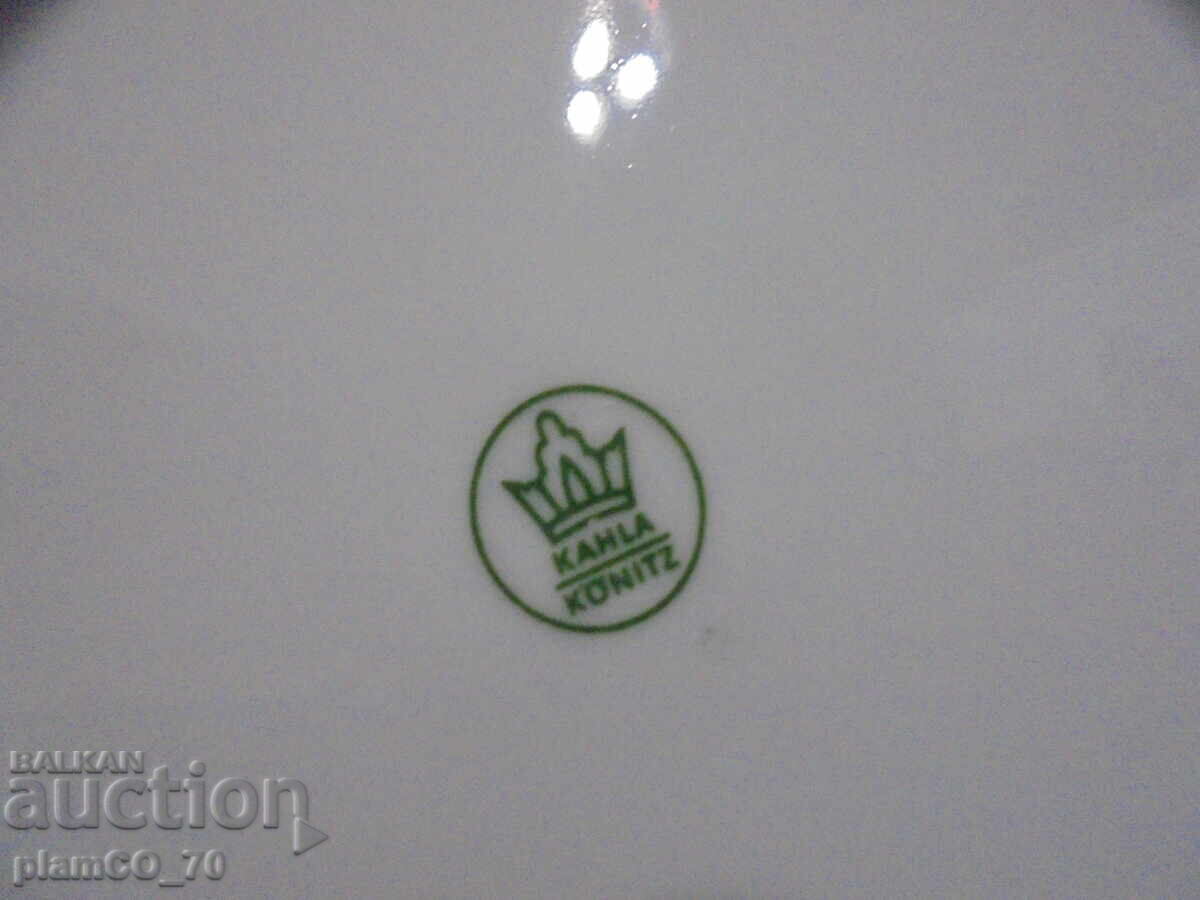 №*8501 Παλιά πορσελάνινα πιάτα KAHLA / Könitz – σχέδιο ψαριού - 7