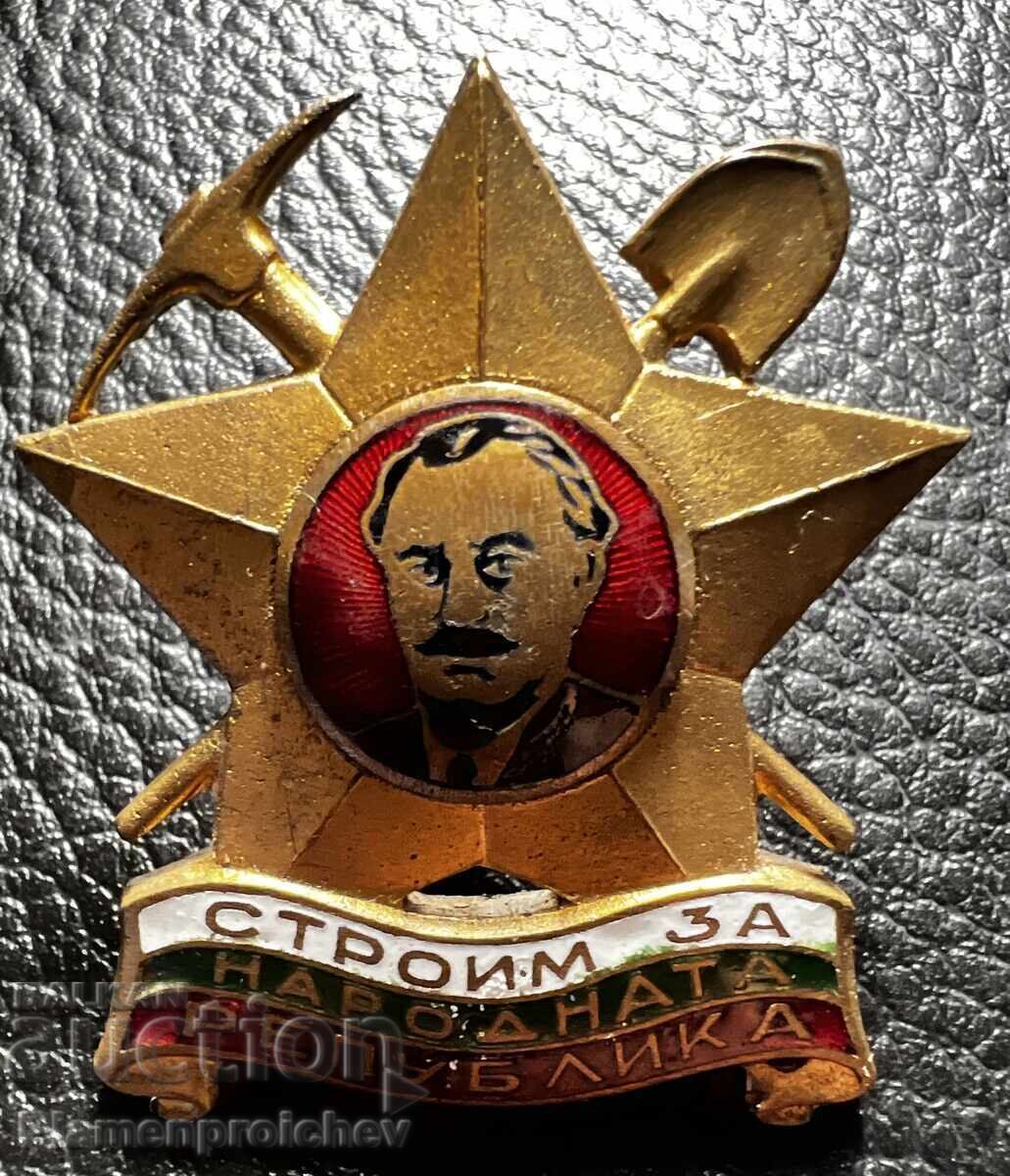 Доставка на 2 БРОЯ 2 ВИДА УНИКАЛНА ЗНАЧКА СТРОИМ ЗА РОДИНАТА НА ВИНТ