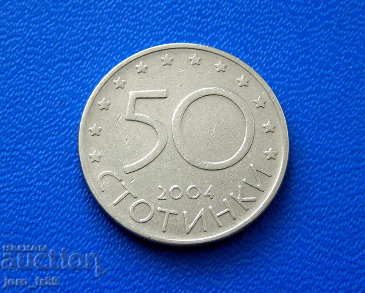 50 de cenți 2004 cu preț € 2.00 | 3.91 BGN