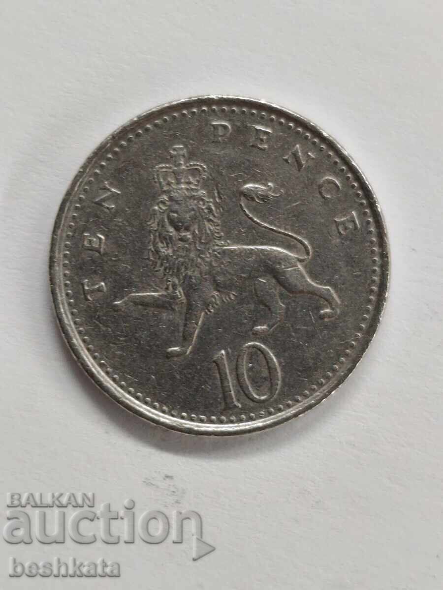 Marea Britanie - 10 pence (1992) cu preț € 0.22 | 0.43 BGN