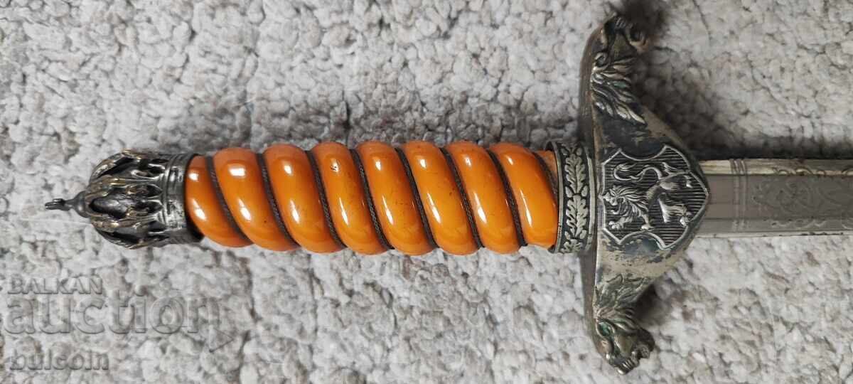 CORTE SABIE LAMĂ CUȚIT PUMNAL ȚAR BORIS III - 5