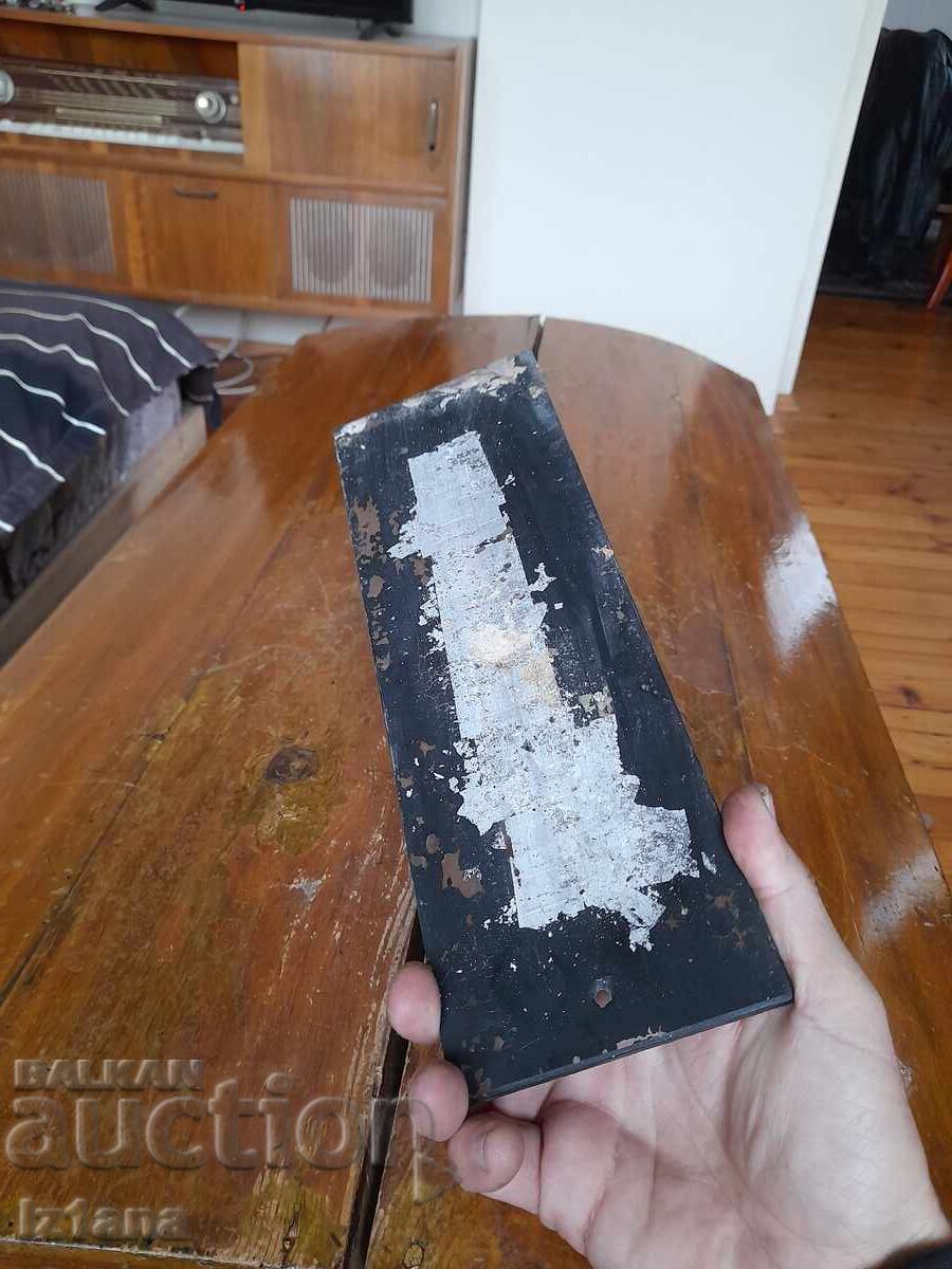 Licitație Plăcuță de sticlă veche Radioterapie