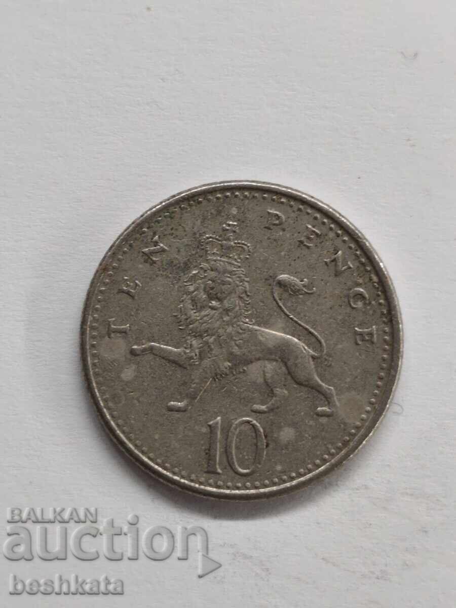 Marea Britanie - 10 pence (1992) cu preț € 0.22 | 0.43 BGN