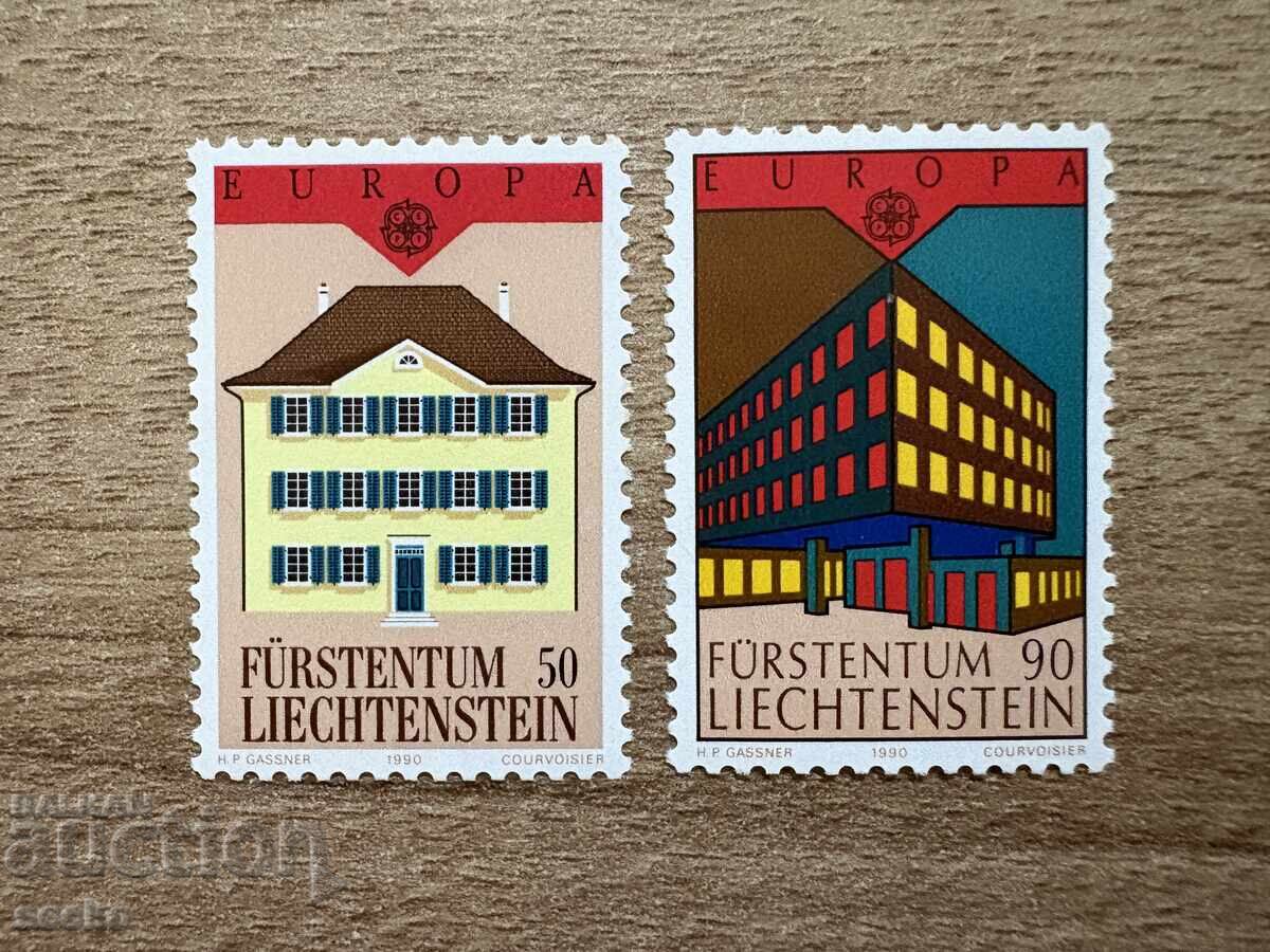 Liechtenstein - EUROPA Stamps - Post Offices (1990) MNH
