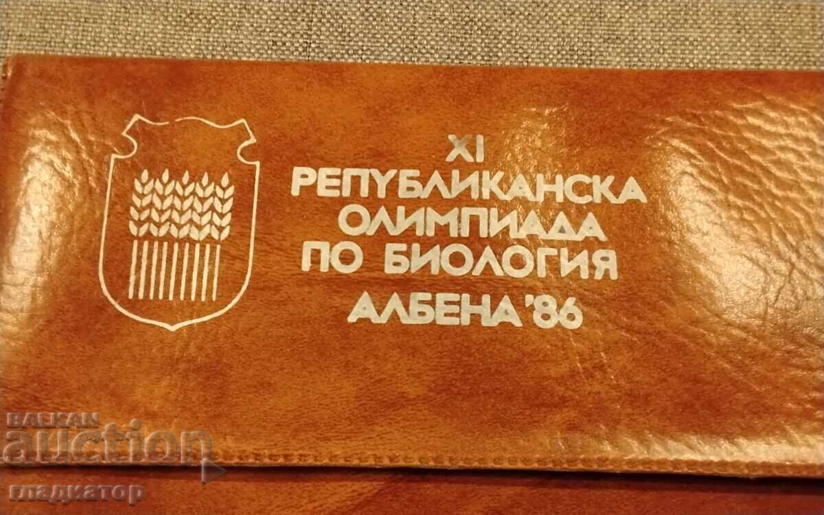 1986 Olimpiada Republicană de Biologie Albena caiet cu preț € 2.80 | 5.48 BGN