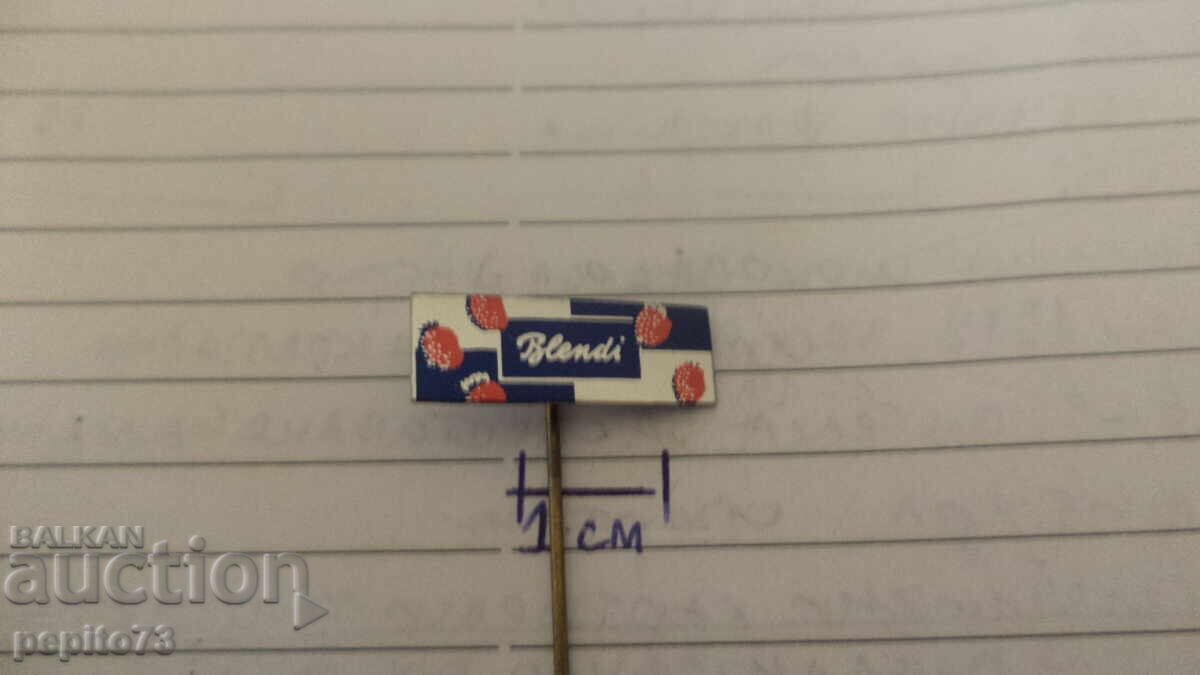 Znachka reklamna ,Blendi,marka pasta za dinti Znachka reklamna ,Blendi,marka pasta za dinti