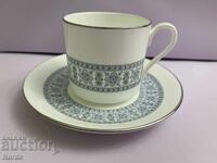 Royal Doulton διπλό σετ με ασημένια μπορντούρα