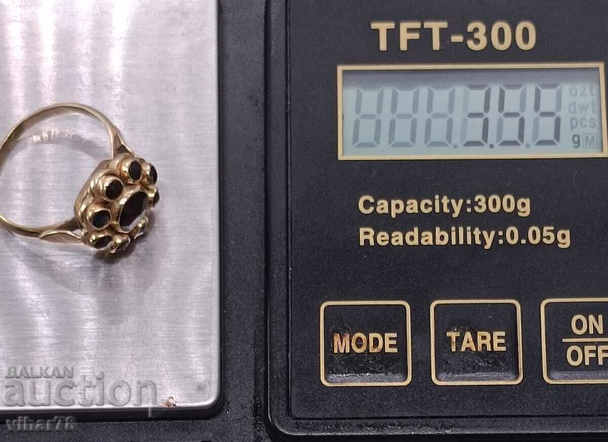 Delivery of 14K GOLD RING WITH GARNET