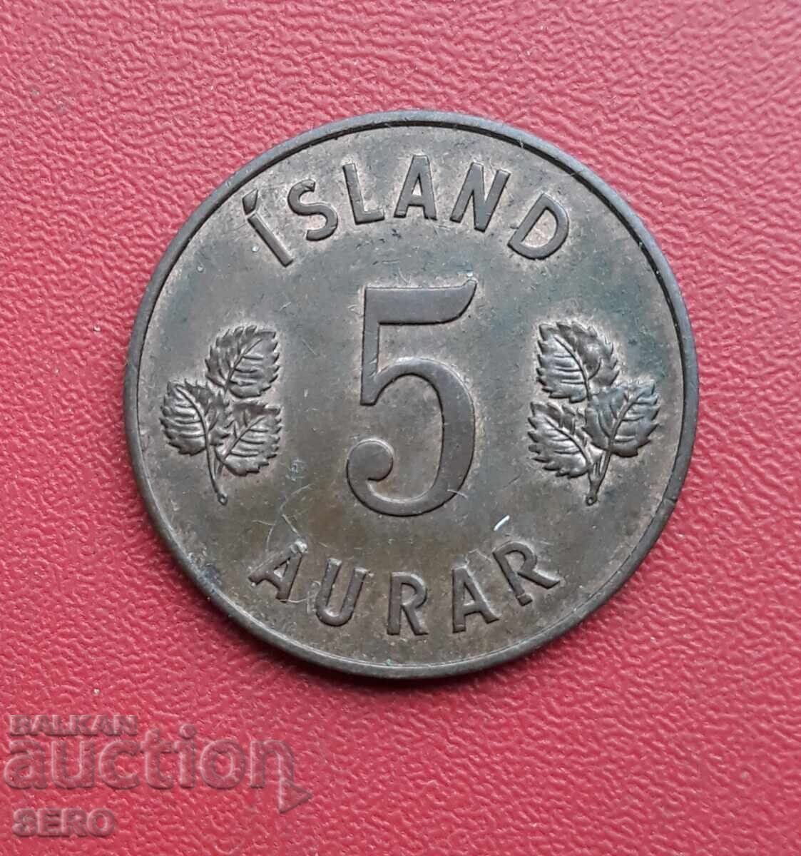 Islanda - 5 aurar 1946 - excelent conservată