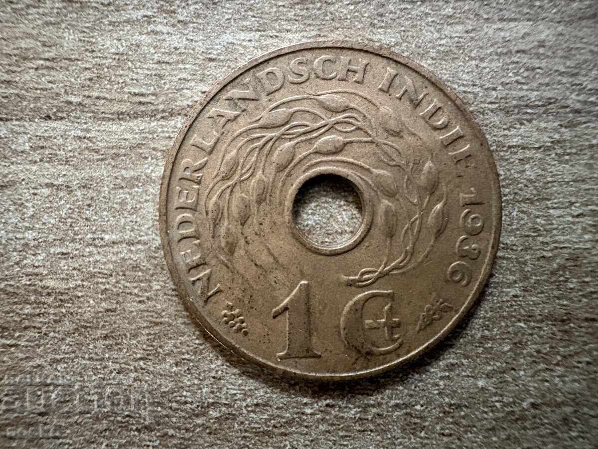 Indiile de Est Olandeze - 1 cent (1936)