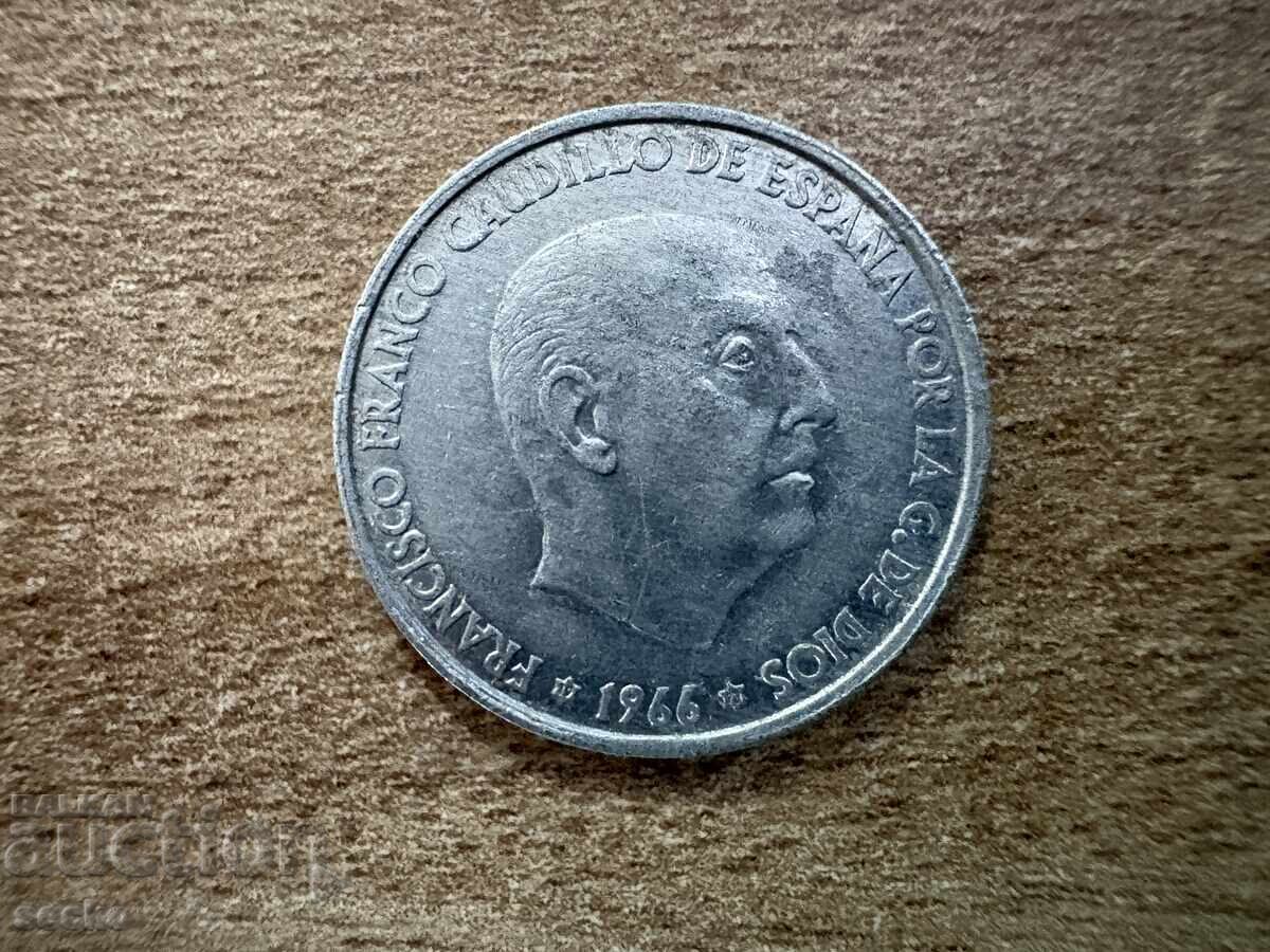 Spania - 50 de centimos (1966) cu preț € 0.15 | 0.29 BGN