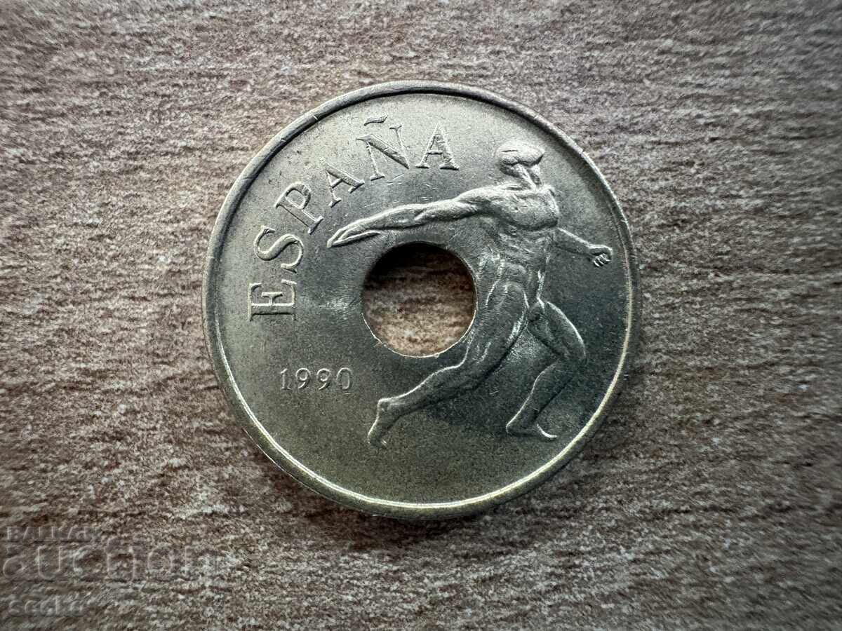 Spania - 25 pesetas (1990) - XXV Olimpiada, Barcelona 1992 cu preț € 0.55 | 1.08 BGN Spania - 25 pesetas (1990) - XXV Olimpiada, Barcelona 1992 cu preț € 0.55 | 1.08 BGN