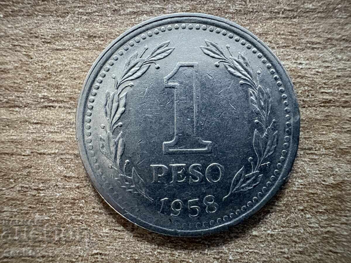 Argentina - 1 Peso (1958)