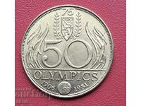 Medal - Belgium - 50 Olympic Games 1906-1981