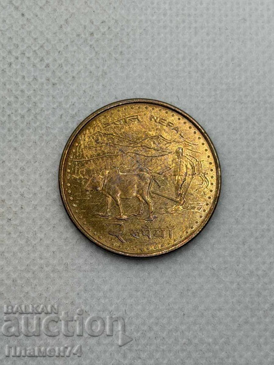 2 Rupii 2009 Nepal 2 Rupii 2009 Nepal