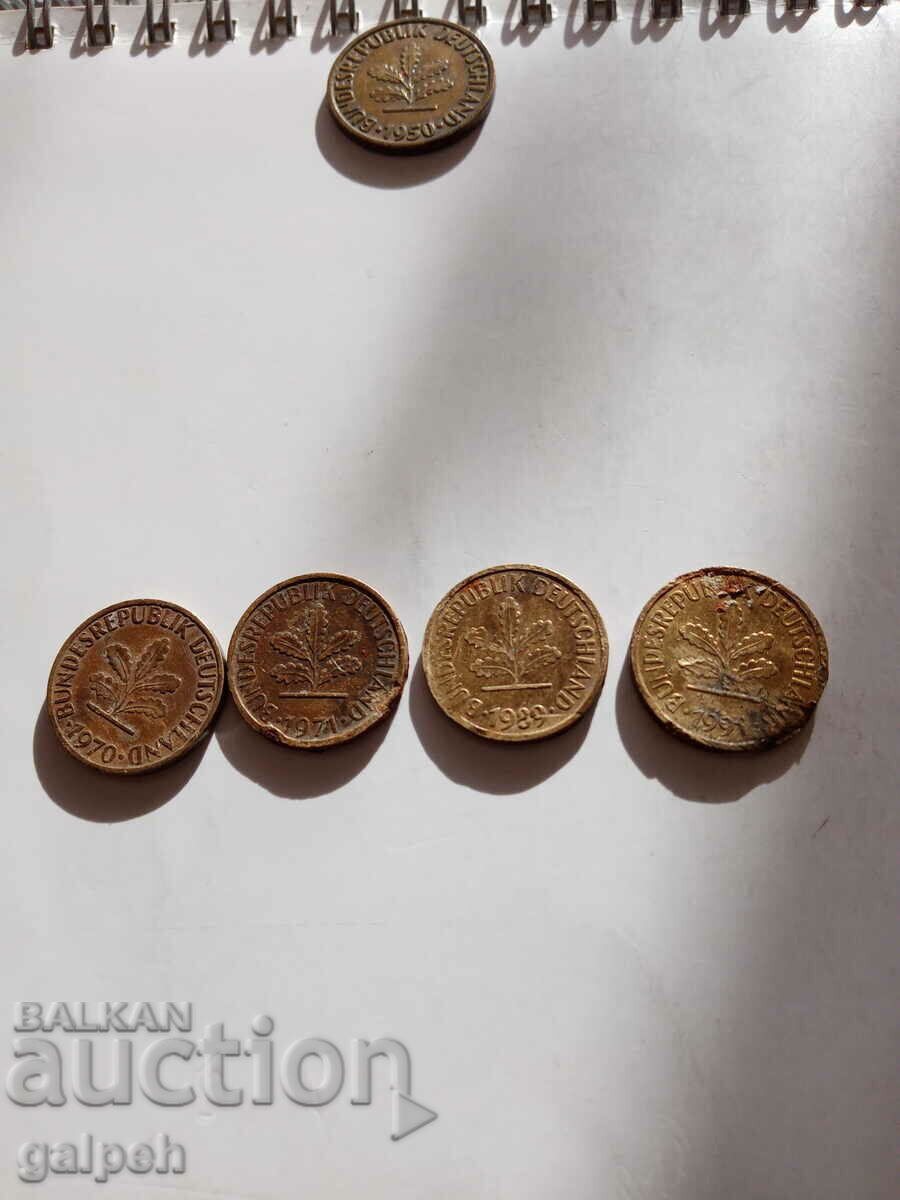 Licitație GERMANIA - LOT DE PFENNINGS - 9 buc. - 2,5 BGN