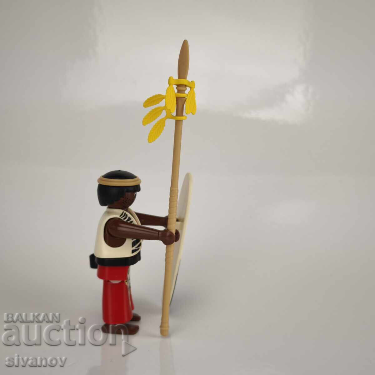Δημοπρασία Πλέιμομπιλ Playmobil αφρικανός πολεμιστής ζουλού #6272