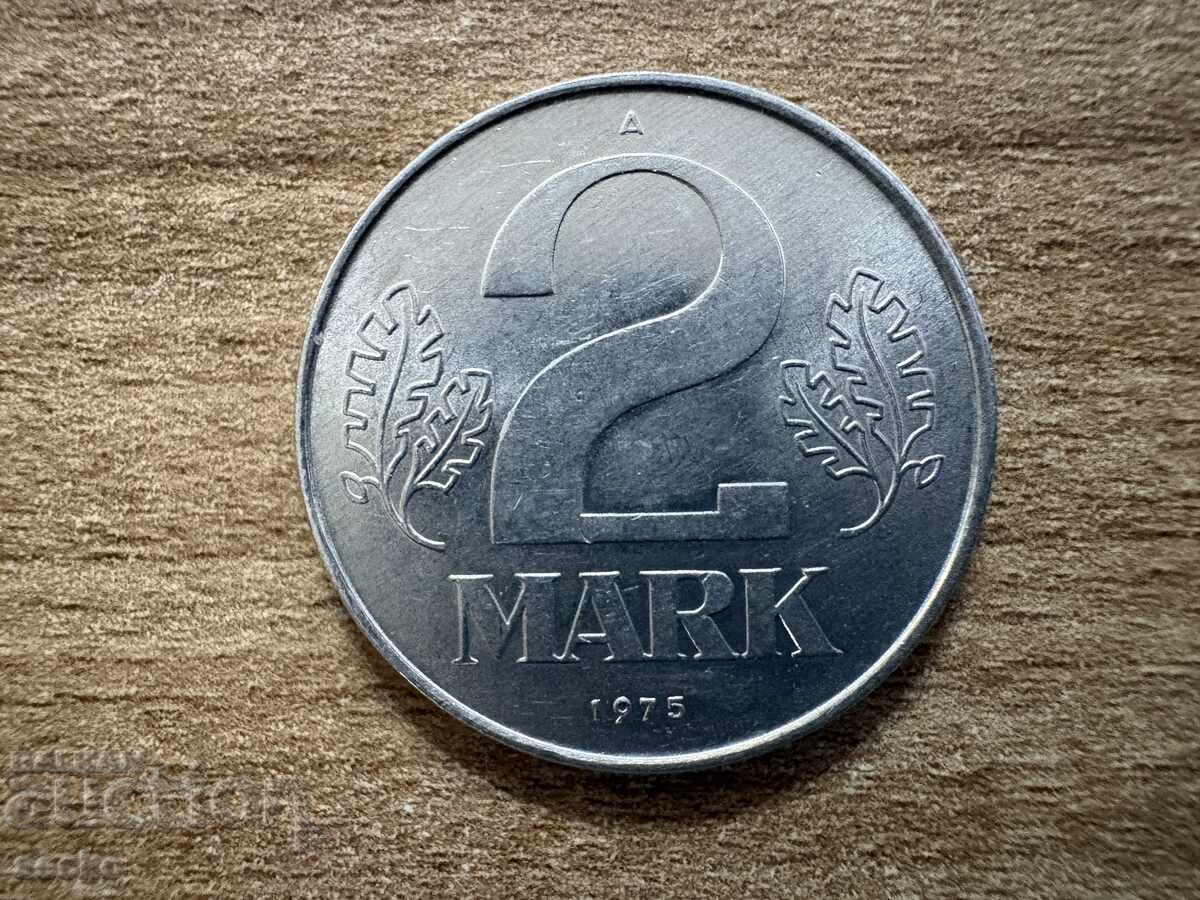 RDG - 2 mărci (1975) RDG - 2 mărci (1975)