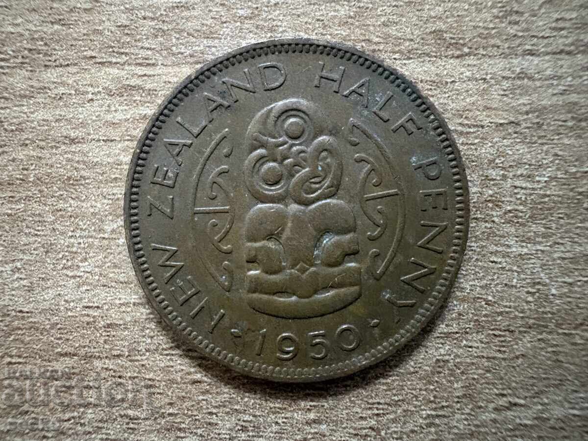 Noua Zeelandă - 1/2 penny (1950)