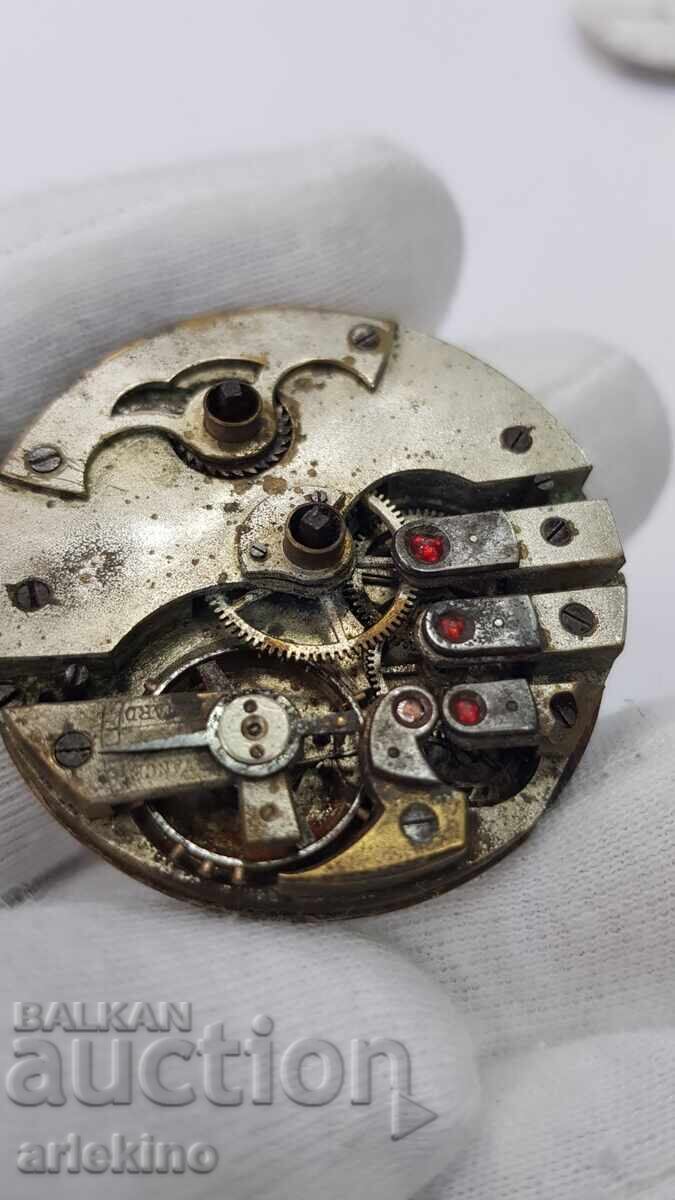 Auction  Turkish Ottoman Pocket Watch Movement and Dial
