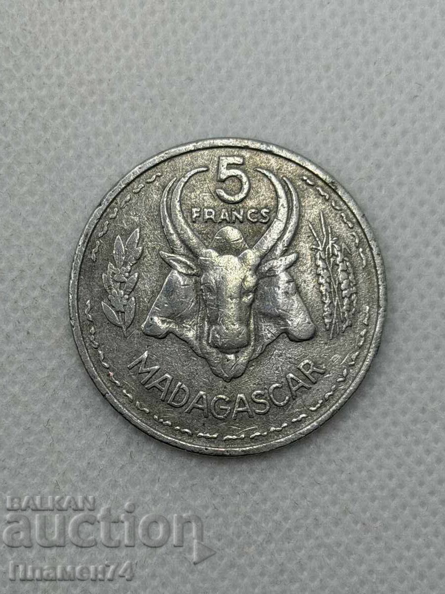 5 franci 1953 Madagascar