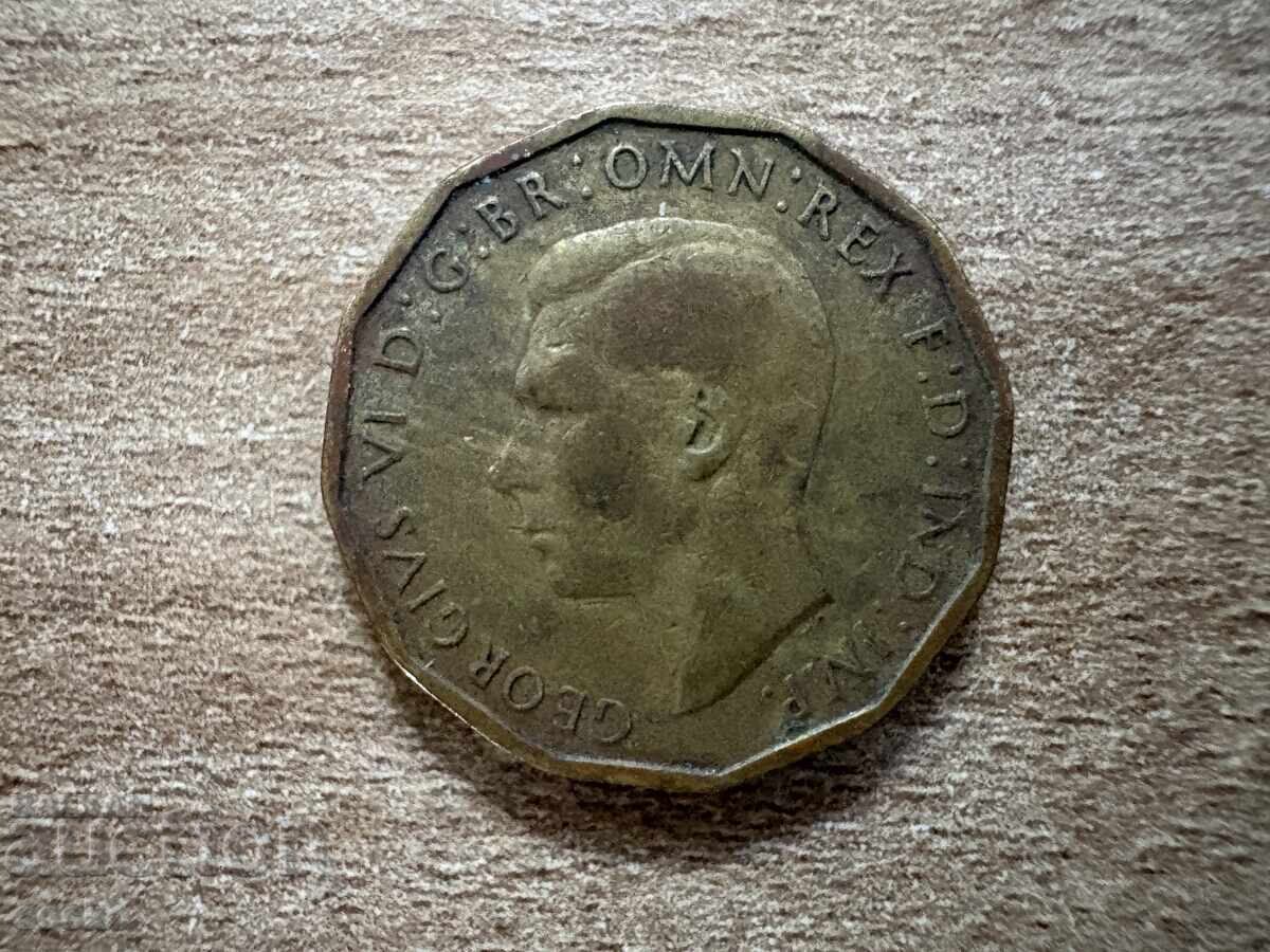 Marea Britanie - 3 pence (1943) cu preț € 0.35 | 0.68 BGN