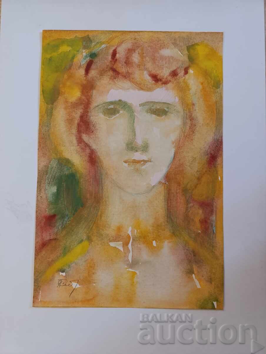 Нанет Баклаян, стар авторски акварел.