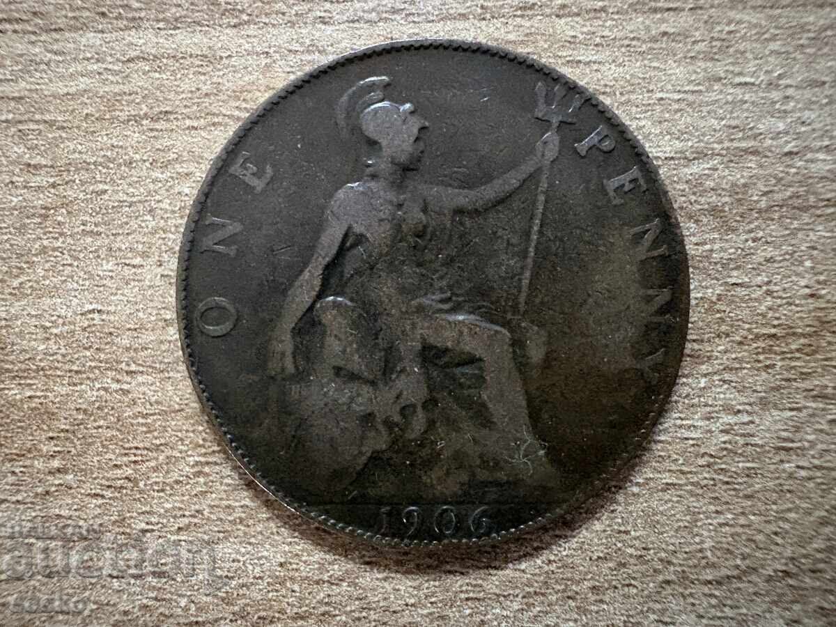 Marea Britanie - 1 penny (1906)