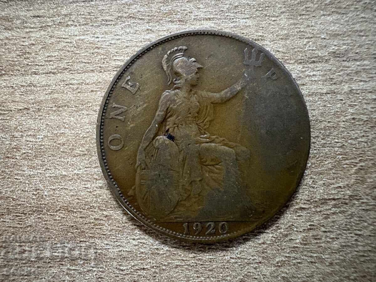 Marea Britanie - 1 penny (1920) Marea Britanie - 1 penny (1920)