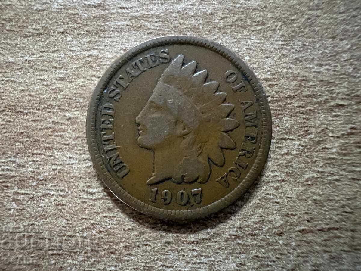 ΗΠΑ - 1 σεντ (1907) με τιμή € 1.80 | 3.52 BGN