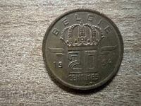 Βέλγιο - 20 λεπτά (1954) - BELGIE