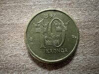 Suedia - 10 coroane (1992)