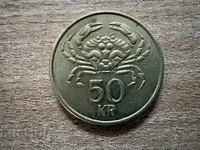 Iceland - 50 Kronur (1992)